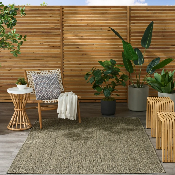 Nourison Tulum Olive TLM02 4 ft. X 6 ft. Rect. Rug