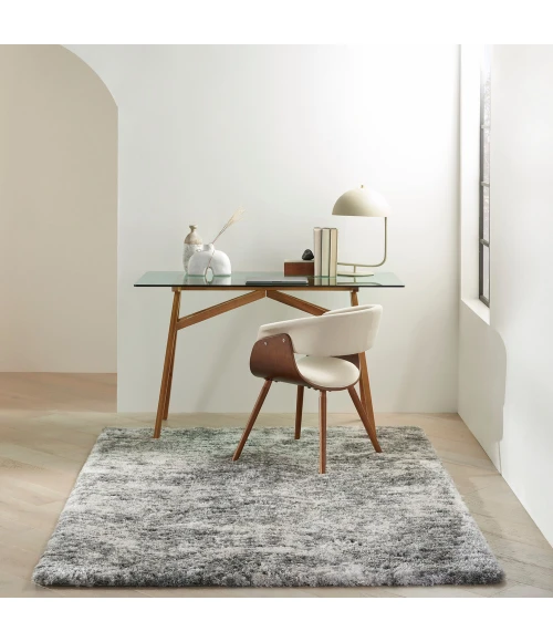 Nourison Dreamy Shag Area Rug DRS04 Charcoal Grey