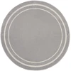 Nourison Home Nourison Essentials NRE02 Grey/Ivory 8 ft. Round Area Rug