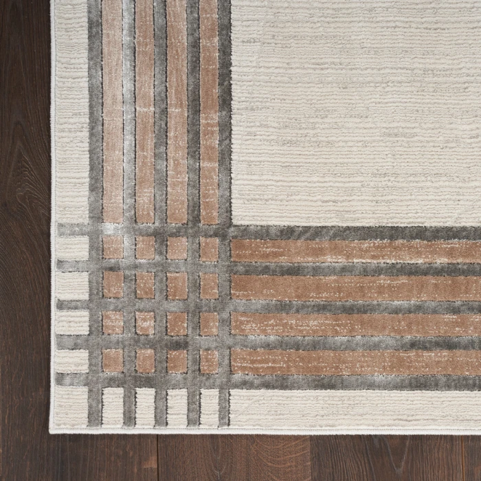 Nourison Desire Area Rug DSR01 Ivory/Silver