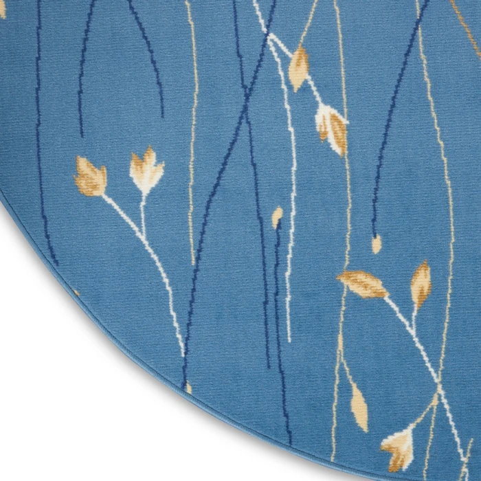 Nourison Grafix Round Area Rug GRF15-Light Blue