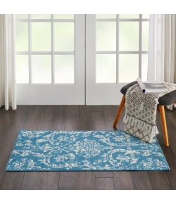 Nourison Home Jubilant JUB09 Blue 2 ft. X 4 ft. Area Rug