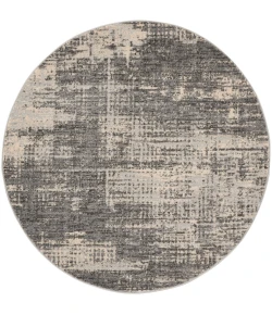 Calvin Klein CK950 Rush CK953 Grey Beige 4 ft. Round Area Rug