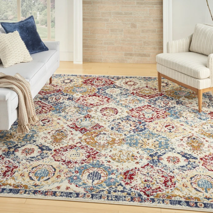 Nourison Grafix Area Rug GRF31 Blue Multicolor