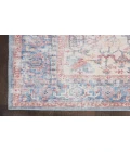 Nicole Curtis Machine Washable Series 1 Blue Multicolor SR104 3 ft. X 5 ft. Rectangle Rug