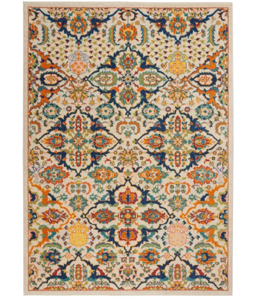 Nourison Allur Area Rug ALR03 Ivory Multicolor