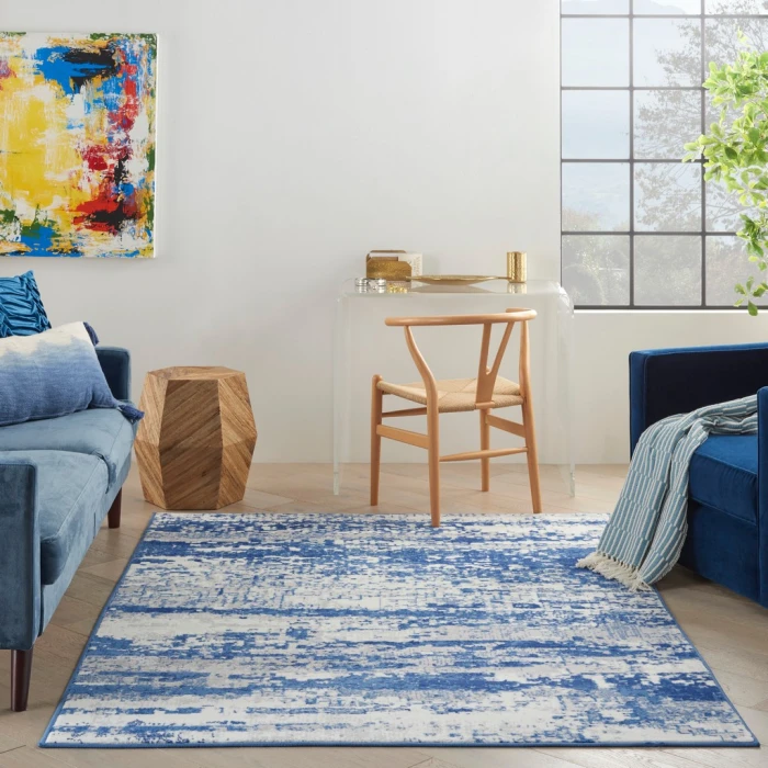 Nourison Whimsicle Area Rug WHS06-Ivory Navy