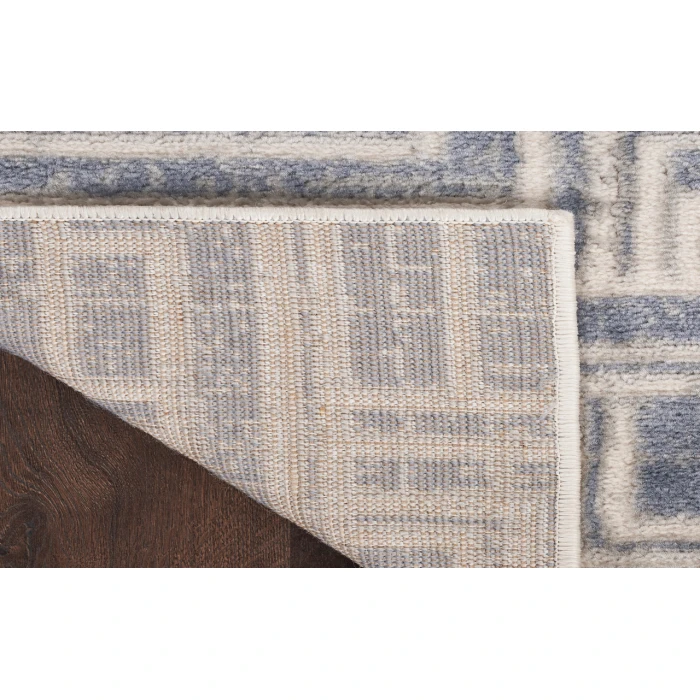 Nourison Serenity Home Blue Ivory SRH04 7 ft. 10 in. X 9 ft. 10 in. Rectangle Rug