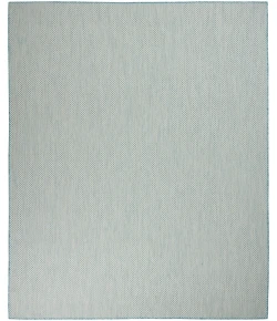 Nourison Home Courtyard COU01 Ivory Aqua 9 ft. X 12 ft. Area Rug