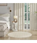 Nourison Serenity Home Ivory Cream SRH05 4 ft. X Round Rug