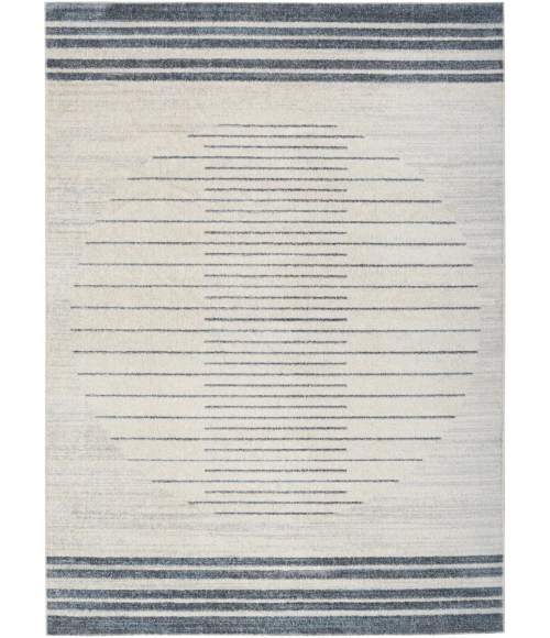 Nourison Astra Machine Washable Area Rug ASW04 Ivory Blue