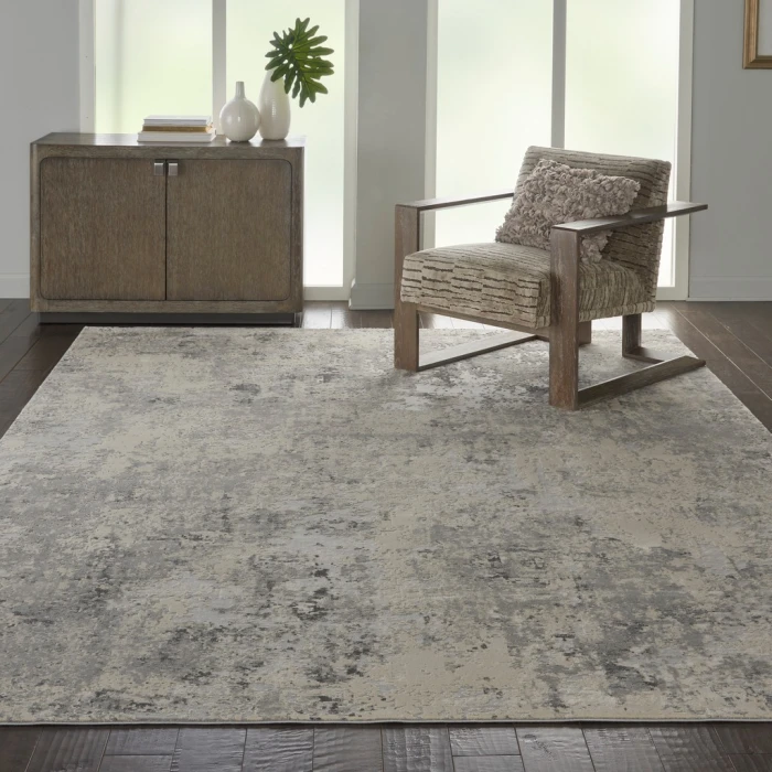 Nourison Rustic Textures Area Rug RUS07-Grey/Beige