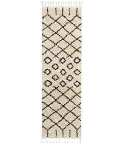 Nourison Home Moroccan Shag MRS01 Cream 2 ft. 2 in. X 8 ft. 1 in. Area Rug