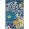 Nourison Home Passion PSN17 Blue 1 ft. 10 in. X 2 ft. 10 in. Area Rug