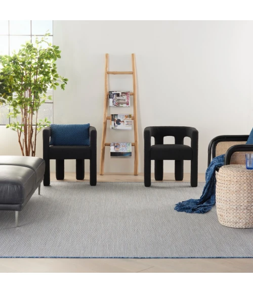 Nourison Courtyard Area Rug COU01-Ivory Blue