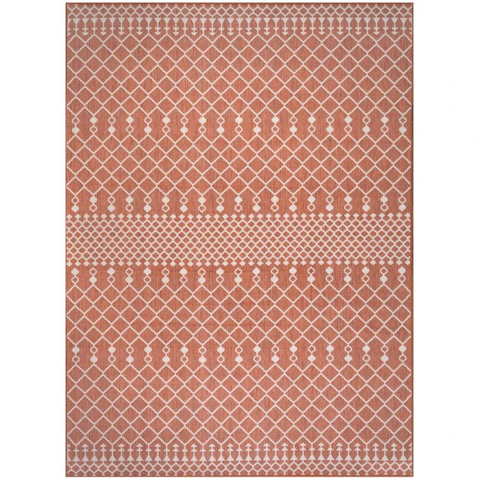 Nourison Positano Terracotta POS02 8 ft. X 10 ft. Rect. Rug