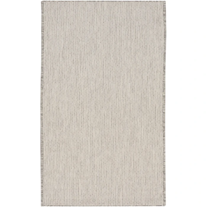 Nourison Courtyard Ivory Silver COU01 2 ft. X 6 ft. Rectangle Rug
