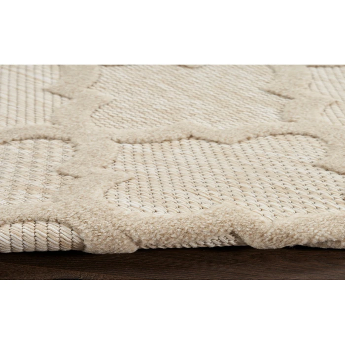 Nourison Easy Care Cream NES01 4 ft. X 6 ft. Rectangle Rug