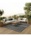 Nourison Positano Black POS02 12ft. x 15ft. Rect. Rug