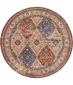 Nourison Home Lagos Blue LAG05 5ft. x Round Round Rug