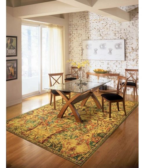 Nourison Home Timeless Green TML02 7ft.9in. x 9ft.9in. Rect. Rug