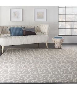 Nourison Home Grafix GRF19 Grey 8 ft. 6 in. X 12 ft. Area Rug