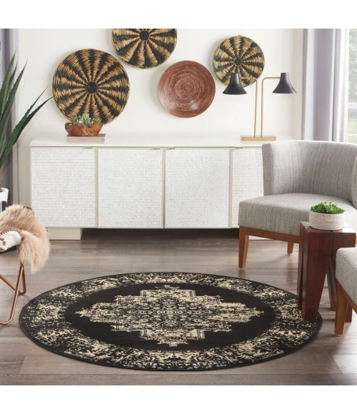 Nourison Grafix Area Rug GRF14-Black