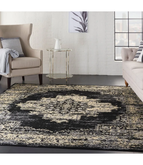 Nourison Grafix Area Rug GRF14-Black