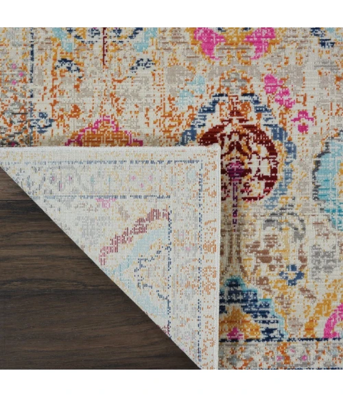 Nourison Vintage Kashan Runner Area Rug VKA04-Ivory/Multicolor