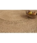 Nourison Natural Seagrass Natural NSG01 8 ft. Round Rug