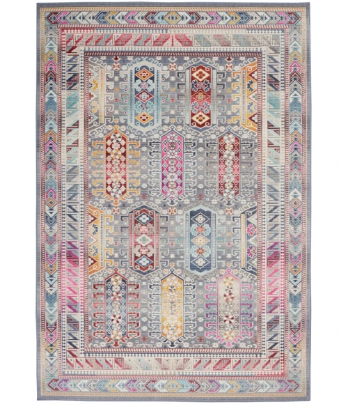Nourison Vintage Kashan Area Rug VKA06-Grey/Multi