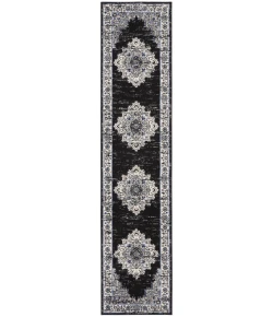 Nourison Home Passion PSN03 Black Ivory 2 ft. 2 in. X 10 ft. Area Rug