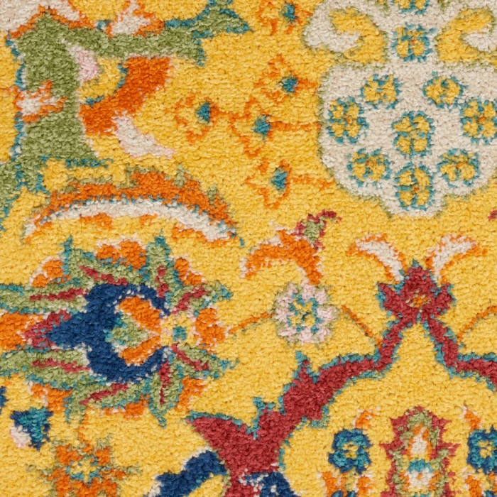 Nourison Allur Area Rug ALR03 Yellow Multicolor