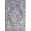 Nourison Home New Concept Washables SR101 Light Blue Multicolr 6 ft. X 9 ft. Area Rug