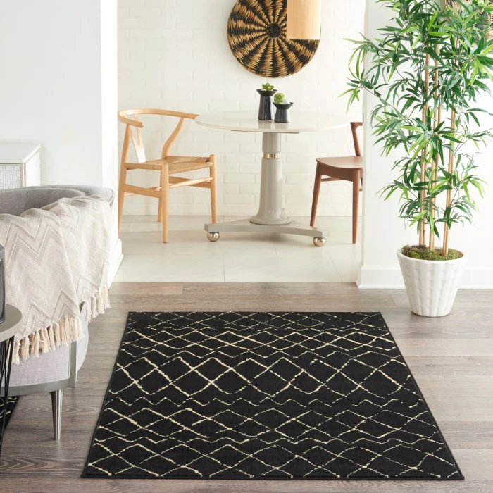 Nourison Grafix Area Rug GRF04-Black