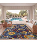 Nourison Aloha Navy Multicolor ALH17 10ft. x 14ft. Rect. Rug
