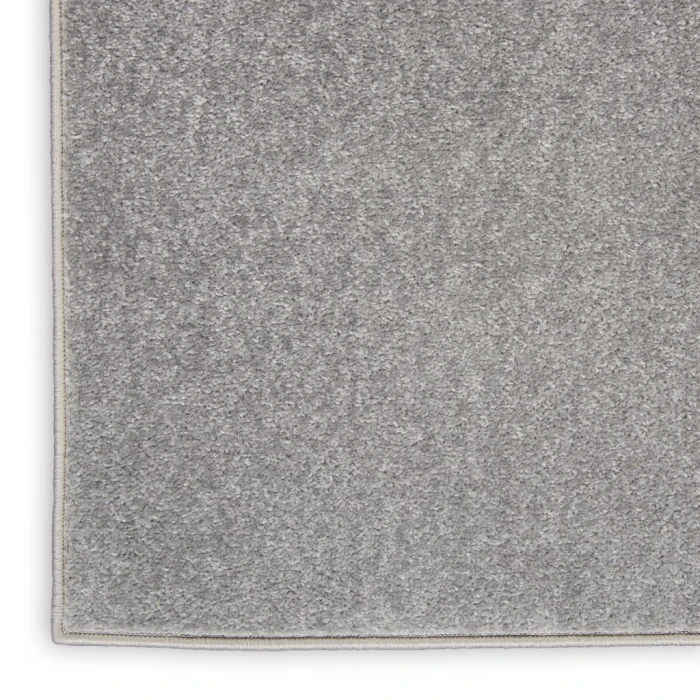 Nourison Essentials Silver Grey Area Rug NRE01-Silver Grey