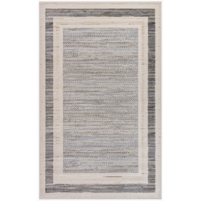 Nourison Serenity Home Grey Ivory SRH07 3 ft. 11 in. X 5 ft. 11 in. Rectangle Rug