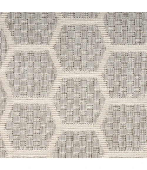 Nourison Twist Reversible Grey TWS01 6 ft. Rect. Rug
