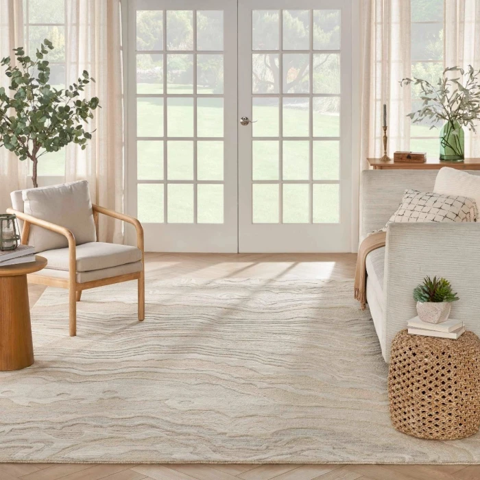 Nourison Graceful Beige GRU01 8 ft. X 10 ft. Rect. Rug