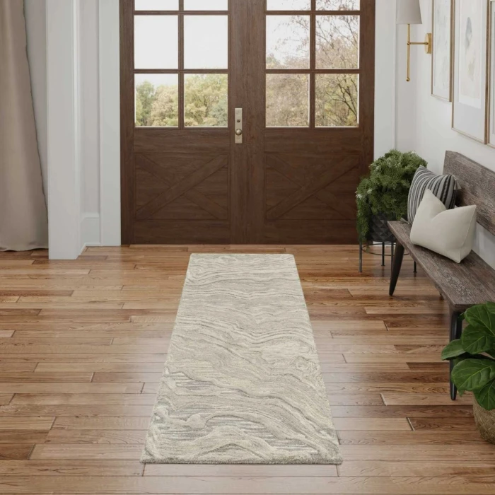 Nourison Graceful Grey GRU01 8 ft. Rect. Rug