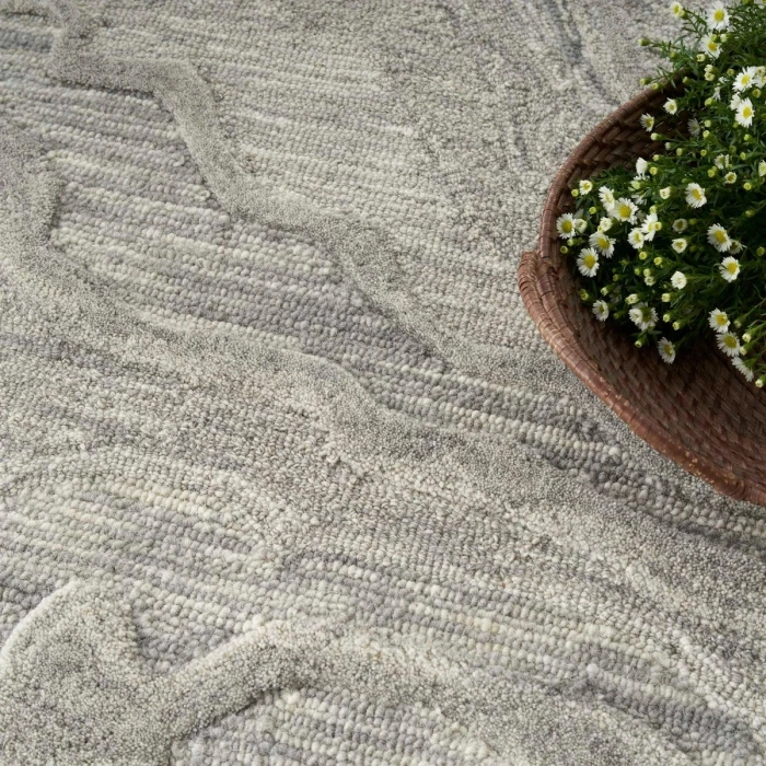 Nourison Graceful Grey GRU01 8 ft. Rect. Rug