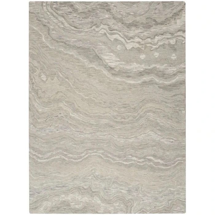 Nourison Graceful Grey GRU01 8 ft. Rect. Rug