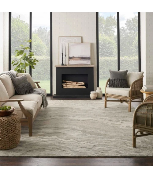 Nourison Graceful Grey GRU01 8 ft. X 10 ft. Rect. Rug