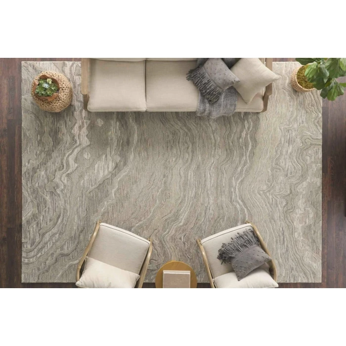 Nourison Graceful Grey GRU01 8 ft. Rect. Rug