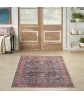 Nourison Grand Washables Navy Brick GRW02 5 ft. X 7 ft. Rect. Rug