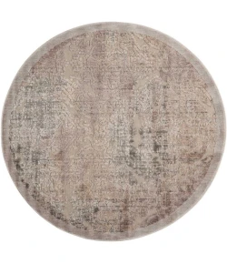 Nourison Graphic Illusions Grey GIL09 5ft. 3in. x Round Round Rug