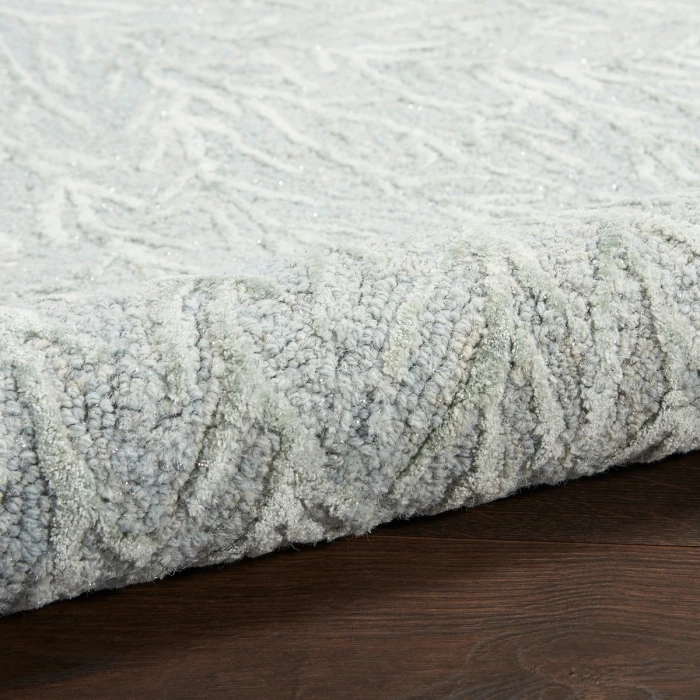 Michael Amini Ma30 Star Area Rug SMR03 Light Blue 4' x 6'