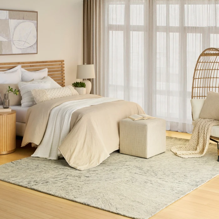 DKNY Pure Angles Grey ANG01 8 ft. X 10 ft. Rect. Rug
