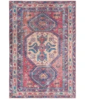 Nicole Curtis Machine Washable Series 1 Area Rug SR105 Red/Navy
